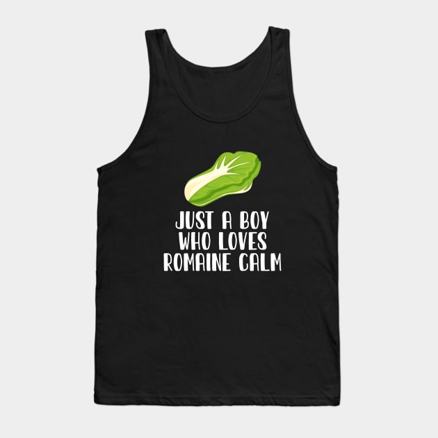 Just A Boy Who Loves  Romaine Calm Tank Top by simonStufios